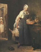 jean-Baptiste-Simeon Chardin Return from the Market France oil painting artist